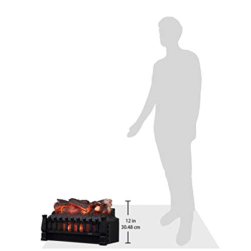 duraflame Electric Log Set 400 Sq Ft Heater, Faux Logs Insert with Lifelike Flames for Existing Fireplaces, Remote Control Included Duraflame