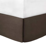 Madison Park Cozy Comforter Set Casual Blocks Design All Season, Matching Bed Skirt, Decorative Pillows, King(104"x92"), Dune Suede, Beige Brown, 7 Piece Madison Park