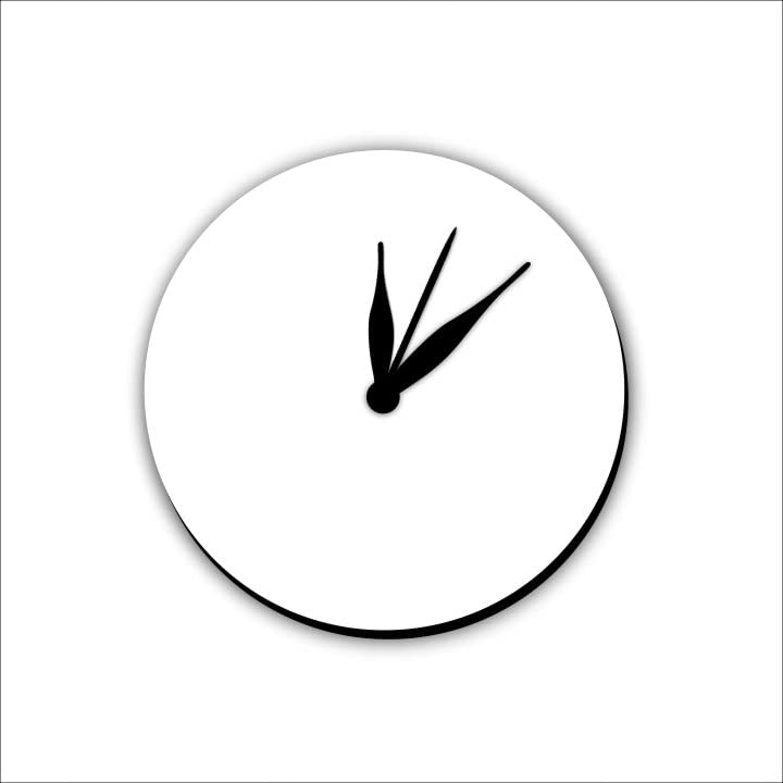 Sublimation Blank Wall Clock, MDF Hardboard Wood Clock Home Decor for Living Room Bedroom (12 INCH)