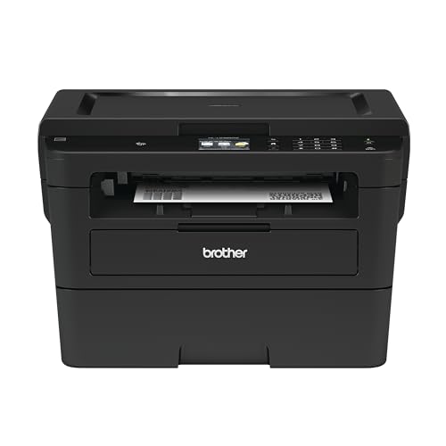 Brother Compact Monochrome Laser Printer, HLL2395DW, Flatbed Copy & Scan, Wireless Printing, NFC, Includes 4 Month Refresh Subscription Trial and Amazon Dash Replenishment Ready,Black