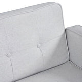 White Modern Guest Chair Sofa Recliner, Adjustable Cotton Fabric Futon Reclining Couch, Sofa Bed, Easy Assembly, Mid-Century Style Conference Seating for Office, Waiting Room, 68"L x 22.4"W x 28.7"H Generic