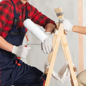 GSAFEME 12 Pairs Cotton Glove Liners for BBQ, Cooking, Grilling, Food Handling - Safety Work Gloves Hand Saver, Large GSAFEME