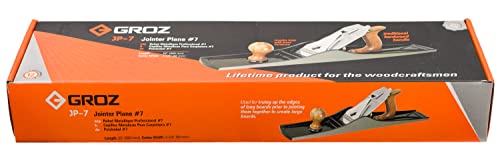 Groz 39704 JP/7 Jointer Plane #7 60mm Cutter 560mm Length, Adjustable Hand Planer Groz