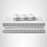 Eddie Bauer - Queen Sheets, Cotton Flannel Bedding Set, Brushed For Extra Softness, Cozy Home Decor (Snowflake Fair Isle, Queen) Eddie Bauer