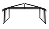 Arrow Carports Galvanized Steel Carport, Double Car Metal Carport Kit, 20' x 29' x 9', Charcoal Arrow