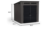 Suncast BMS7780 Modernist Shed, Peppercorn Suncast