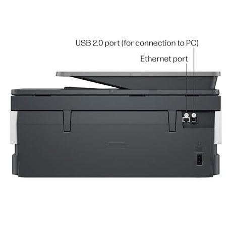 HP OfficeJet Pro 8125e Wireless All-in-One Color Inkjet Printer, Print, scan, Copy, ADF, Duplex Printing Best-for-Home Office, 3 Month Instant Ink Trial Included, AI-Enabled (405T6A) HP