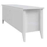 Lavish Home TV Stand - 55-inch Storage Cabinet with 2 Cubbies and 2 Shelves - Entertainment Center for Living Room, Bedroom, or Entryway (White) Lavish Home