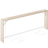 TIQLAB Sofa Table, 79 inch (1.2'' Thick Tabletop) Long Console Table Behind Couch, Narrow Entryway Table with Angled Metal Frame, Industrial Console Table for Entryway, Light Walnut TIQLAB