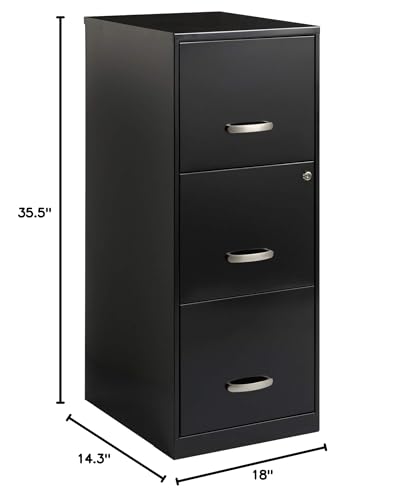 Lorell SOHO 18" 3-Drawer Vertical File Lorell