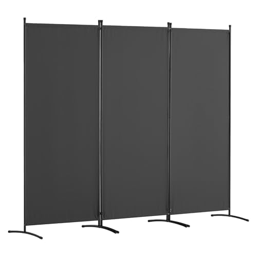 VEVOR Room Divider, 3 Panel Room Dividers and Folding Privacy Screens, Fabric Partition Room Dividers for Office, Bedroom, Dining Room, Study, Freestanding, Gray VEVOR