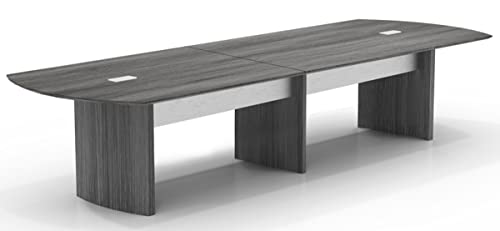 12 ft. Medina Conference Table - Laminate Gray Steel - 29.5 x 144 x 48 in. 212 Main