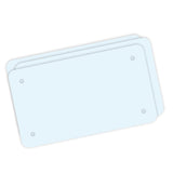 Simplee Signage 7"X4" Blank Motorcycle License Plate for Vinyl, Motorcycle Plate Blank for Business, Pack of 10 (Ten) Blank License Plates for Creating Custom Vanity Plates SimpLee Signage