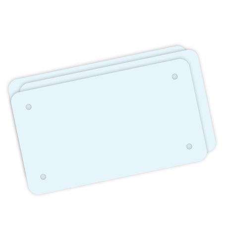 Simplee Signage 7"X4" Blank Motorcycle License Plate for Vinyl, Motorcycle Plate Blank for Business, Pack of 10 (Ten) Blank License Plates for Creating Custom Vanity Plates SimpLee Signage