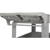 Ironton 500-Lb. Capacity 3 Tray Utility Cart, Maintenance-Free Structural Foam Construction Cargo Pushcart, Scratch Resistant, Easy to Clean Service Ironton