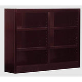 Home Square Cherry Solid Wood Bookcase Set with 84" and 36" Tall Designs Home Square