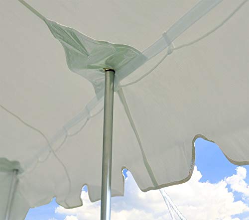 Party Tents Direct 20'x40' Canopy Tent, Weekender Canopy Pole Tent, Easy Up with Heavy Duty PVC White Top, 160 Person Capacity, Outdoor Canopies, Tents for Parties, Weddings & Events Party Tents Direct