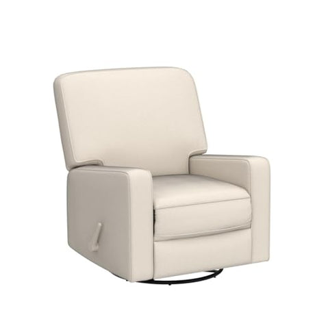 Harkawon Swivel Rocker Recliner Chair, Glider Rocker Recliner, Rocking Chair Nursery, Fabric Chair with High Back, Deep Seat, for Living Room, Bedroom, Beige Harkawon