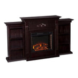 SEI Furniture Tennyson Electric Bookcases Fireplace, Espresso (FA8545BE) SEI Furniture