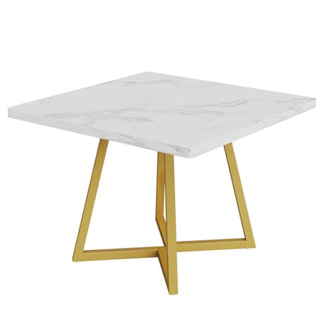 Tribesigns 31.5" Square Conference Table, Small Wooden Meeting Table for 2-4 People, Compact Office Table for Small Spaces, Seminar Room Tribesigns