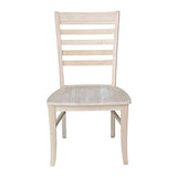International Concepts Roma Ladder Back Chair, Unfinished IC International Concepts
