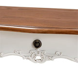 Baxton Studio Sophie Classic Traditional French Country White and Brown Finished Small 3-Drawer Wood Console Table Baxton Studio