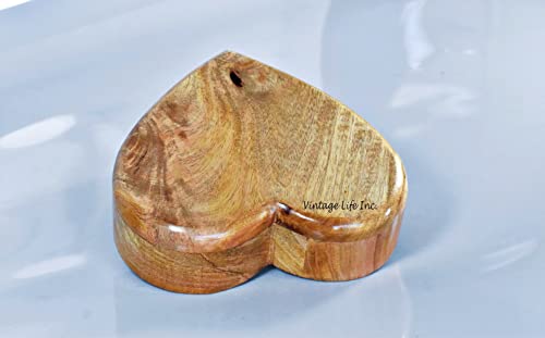 Personalized Engraving Wooden Cremation Urn Heart Shape | Handmade Keepsake for Ashes | Biodegradable Burial Urns for Pet Ashes & Human Ashes | DnU Avenue