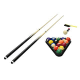 Hathaway Fairmont 6 Ft Portable Pool Table, Adults Folding Billiards Tables for Game Room with Easy Foldable Storage, Includes Full Set of Billiard Balls, Cues, Chalk & Brush Hathaway