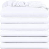 Utopia Bedding Twin Fitted Sheets - Bulk Pack of 6 Bottom Sheets - Soft Brushed Microfiber - Deep Pockets - Shrinkage & Fade Resistant - Easy Care (White) Utopia Bedding