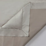 HiEnd Accents High Shine Satin 3 Piece Duvet Cover Set, King Size, Champagne Solid Color, Classic Traditional Modern Style Luxury Bedding, 1 Comforter Cover and 2 Pillowcases H HIEND ACCENTS
