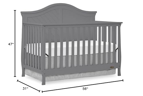 Dream On Me Kaylin 5-in-1 Convertible Crib in Greenguard Gold Certified - WoodArtSupply