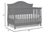 Dream On Me Kaylin 5-in-1 Convertible Crib in Greenguard Gold Certified Dream On Me