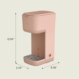 BELLA Single Serve Coffee Maker, K Cup & Coffee Ground Compatible with Removable, Adjustable Drip Tray, Auto Shutoff & Reusable Dishwasher Safe Accessories, Brews 6oz to 14oz, 1000 Watt, Blossom BELLA