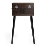 Victrola VTA-75-ESP Liberty 5-in-1 Turntable Music EntertainmentCenter with Bluetooth Wireless FM Radio USB Recorder Wood (Espresso) Victrola