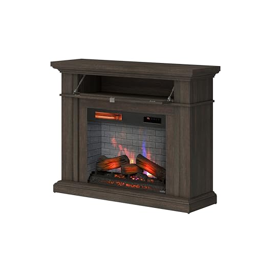 duraflame® Electric Fireplace Wall Mantel with Infrared Heater and Remote Control, Waverly Oak Duraflame