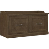 kathy ireland Home by Bush Furniture Woodland Shoe Storage Bench with Doors, 40", Ash Brown (WDS140ABR-03) Bush Business Furniture