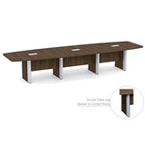 Thaweesuk Shop New Walnut 14 FT Modern Boat Shaped Conference Table Wood Hide Wires Inside Elliptical Metal Legs Desk Grommets Racetrack Room 3 Power Modules Silver Boardroom Office Furniture Business Generic