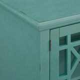 Martin Svensson Home Elegant TV Stand, 63" W x 35" H, Antique Teal Martin Svensson Home