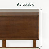 ZINUS Raymond Adjustable Wood Platform Bed Frame – Solid Acacia with Mid-Century Elegance, King Size Zinus