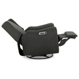 Delta Children Mercer Electronic Power Recliner and Swivel Glider with USB Port in LiveSmart Performance Fabric - Water Repellent & Stain Resistant, Dark Grey