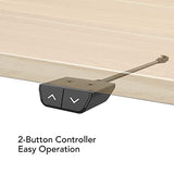 FLEXISPOT Standing Desk Height Adjustable Desk Electric Sit Stand Desk Home Office Table (55x28 Black+Maple 2 Packages) FLEXISPOT