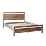 Grain Wood Furniture Loft Queen Size Solid Wood Bed, Acacia Grain Wood Furniture