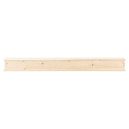 Modern Ember Cody 48 Inch Floating Wood Fireplace Mantel Shelf | Unfinished - Wooden Shelf with Symmetrical Top & Bottom Molding