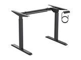 Monoprice Height Adjustable Sit-Stand Riser Table Desk Frame - Black with Electric Single Motor, Compatible with Desktops from 39 Inches Up to 63 Inches Wide - Workstream Collection Monoprice
