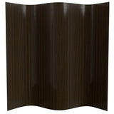 Red Lantern 7 ft. Tall Bamboo Wave Screen - Dark Mocha Red Lantern