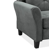 Lifestyle Solutions Harrington Sofa in Grey, Dark Grey LifeStyle Solutions