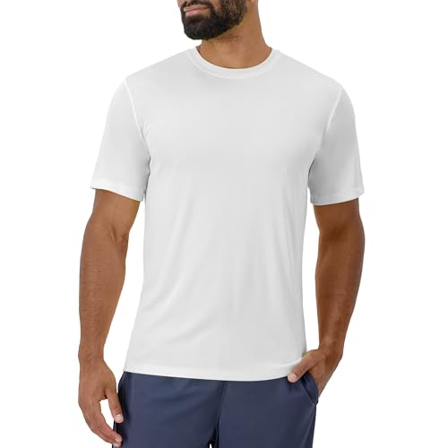 Hanes mens Sport Cool Dri Performance Tee fashion t shirts, White, Large US