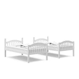 Storkcraft Long Horn Twin-Over-Twin Bunk Bed (White) - GREENGUARD Gold Certified, Converts to 2 individual twin beds Storkcraft