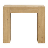 Alaterre Furniture Stockyard Solid Wood Console Table - 36 Inch Modern Farmhouse Small Entryway Table - Easy Assembly Living Room Furniture for Behind the Couch, Entryway, or Hallway (Light Oak) Alaterre Furniture
