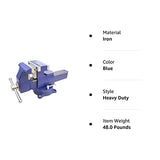 Yost Vises 865-D2 Reversible Combination Vise System | 6.5 Inch Jaw Width Heavy-Duty Utility Pipe and Bench Vise |Jaw Opens 11 Inches when Reversed | Yost Vises